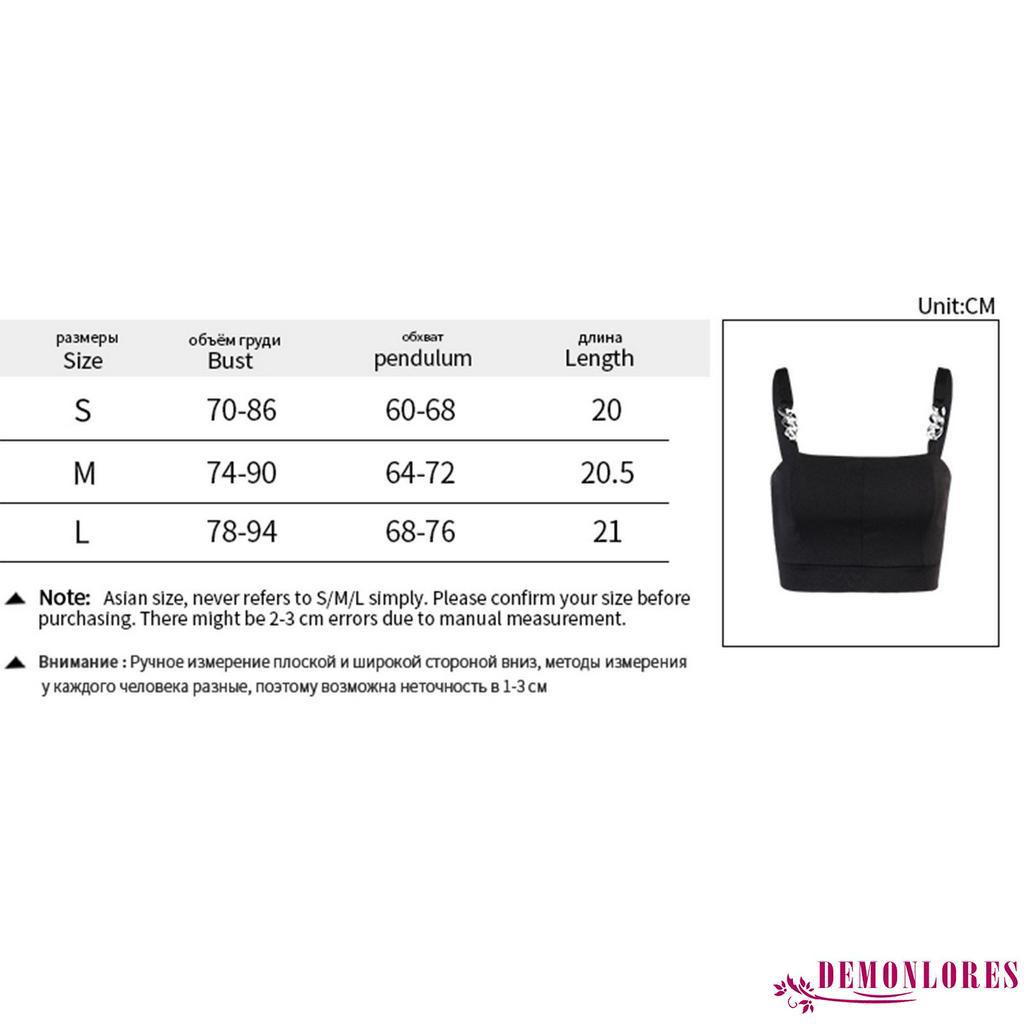 Áo croptop hai dây bản rộng phối dây kim loại cổ vuông màu trơn