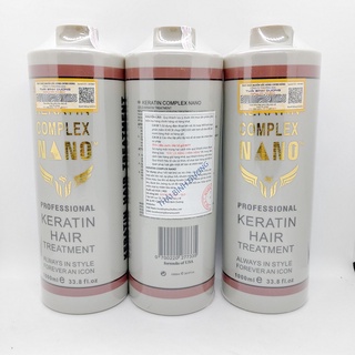 Hấp Tóc Keratin Nano Complex ( Hấp Nano Xám) - Chuyên Phục Hồi Tóc Nát, Cháy 1000ML