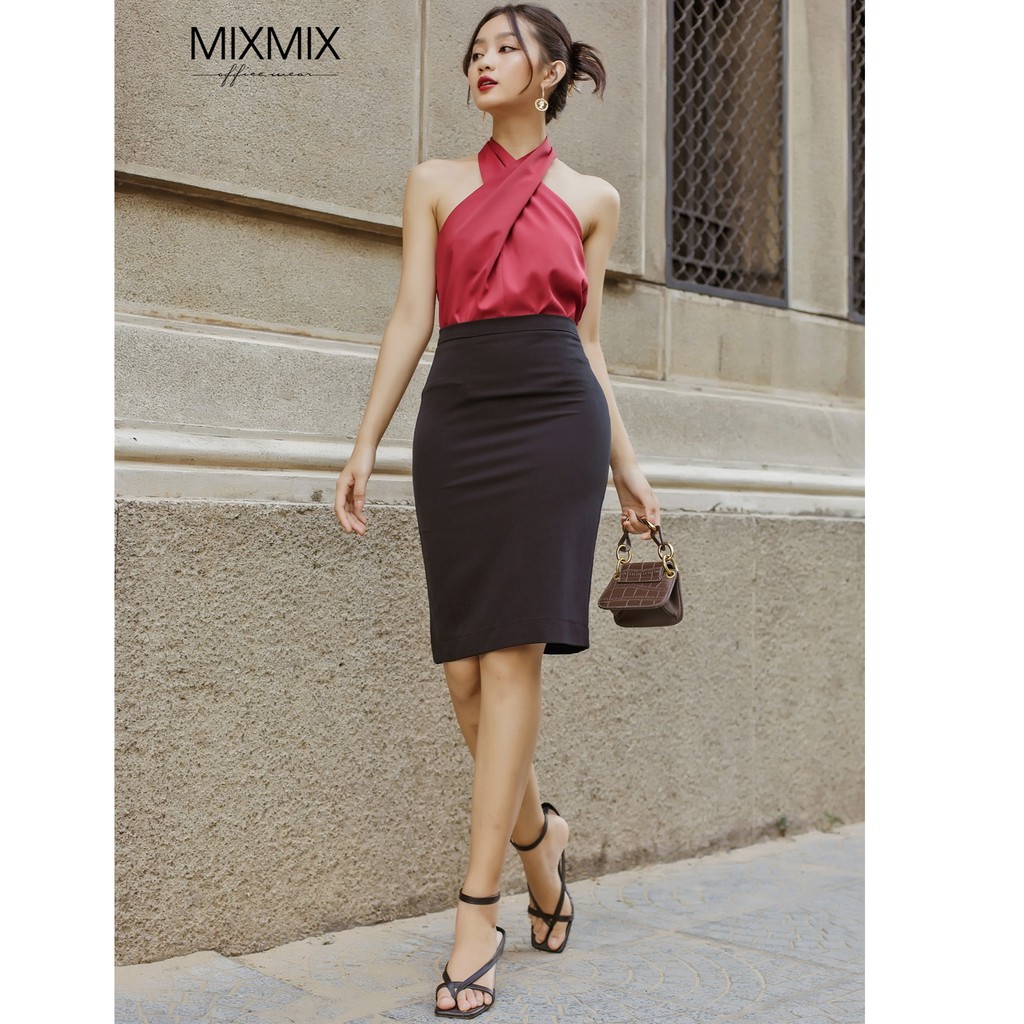 Chân váy bút chì công sở - MIXMIX - Hàng thiết kế - Hình ảnh độc quyền shop tự chụp