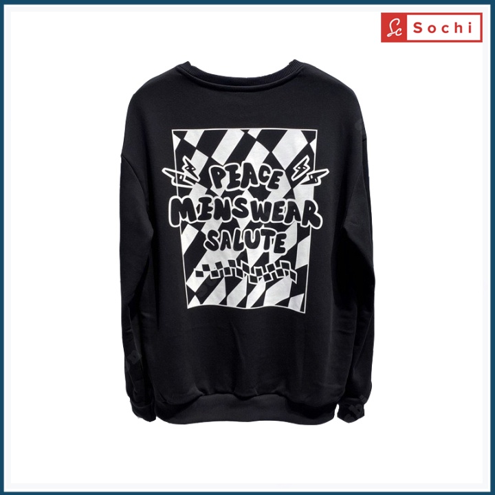 Áo thu đông tay dài, áo giữ nhiệt cổ tròn 3D lạ mắt in CARO mã SW6.69