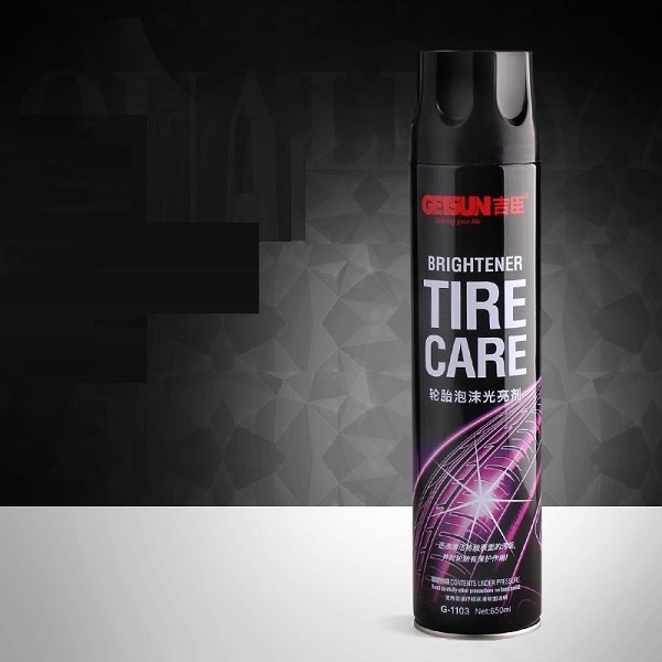 Chai xịt bọt rửa lốp xe ô tô chuyên dụng Getsun Hando 650ml