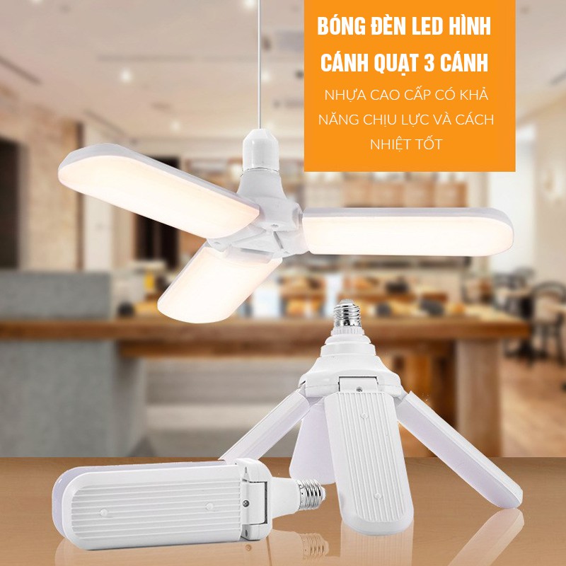 Bóng đèn, Bóng đèn LED hình cánh quạt siêu sáng 60W - Tiết kiệm điện năng 60W - Giá rẻ nhất thị trường!