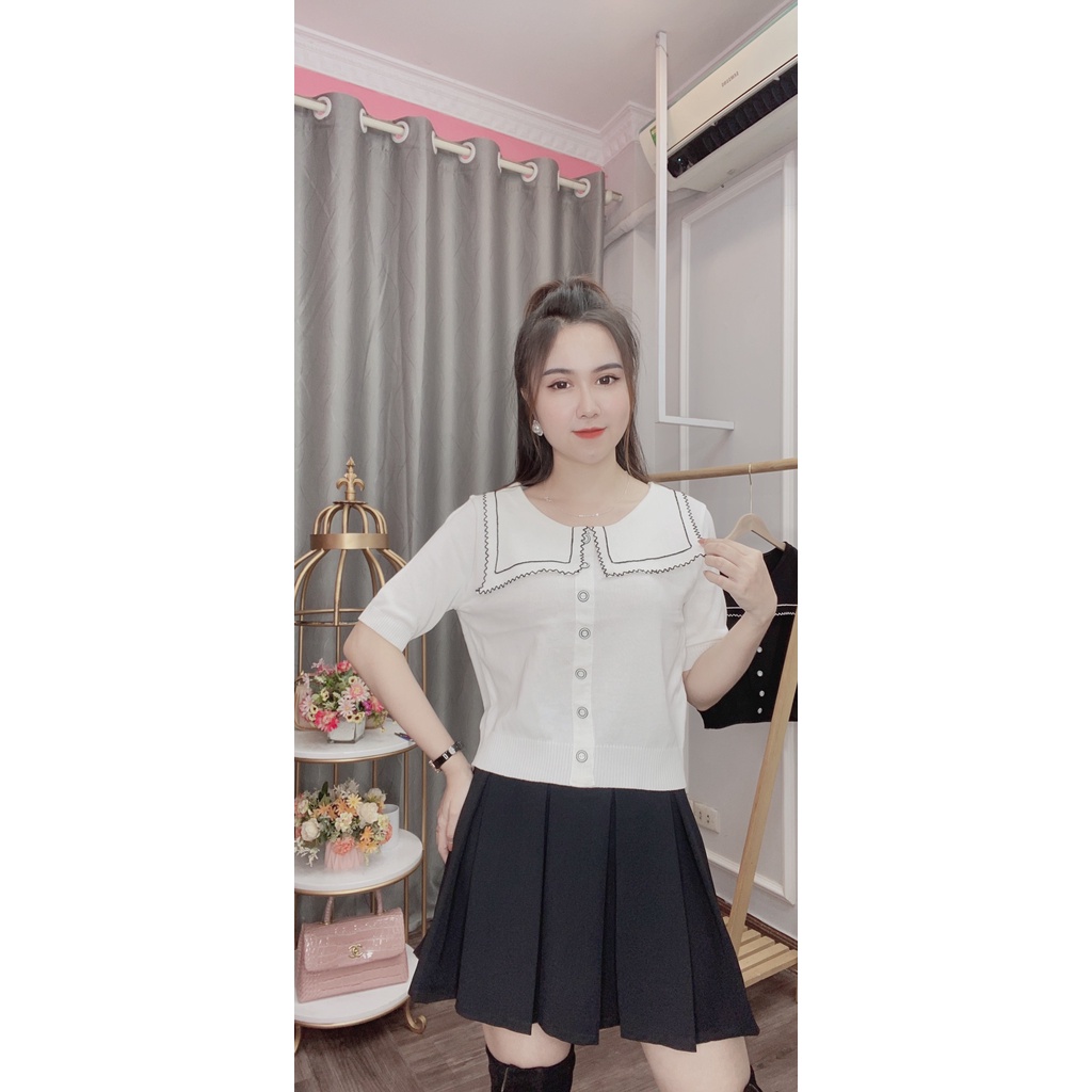 Áo Len Nữ cổ tròn tay lỡ hàn quốc,đẹp dễ mix đồ | BigBuy360 - bigbuy360.vn