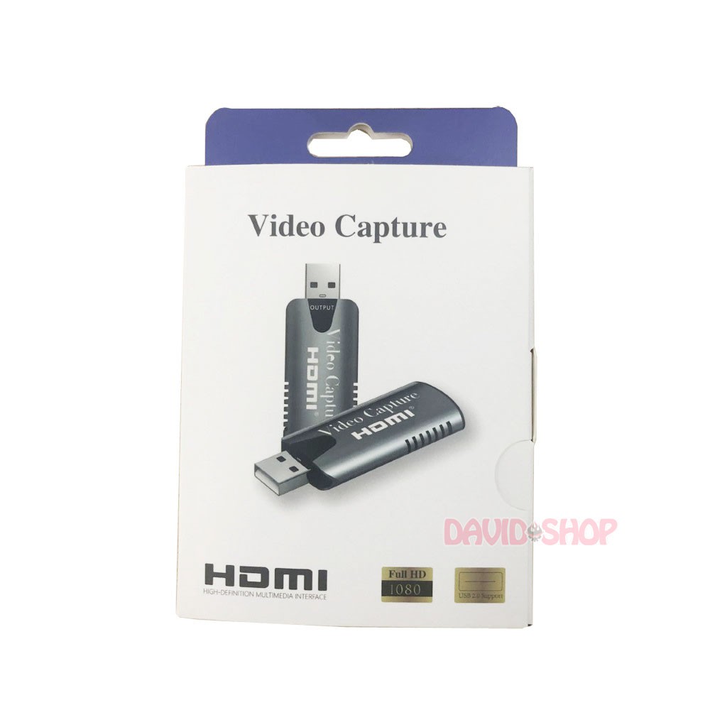 [Mã 253ELSALE hoàn 7% đơn 300K] USB Video Capture để ghi hình &amp; livestream cho các thiết bị xuất hình qua HDMI