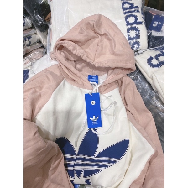 ⚡️BÁN SỈ⚡️Áo hoodie có mũ hồng trắng