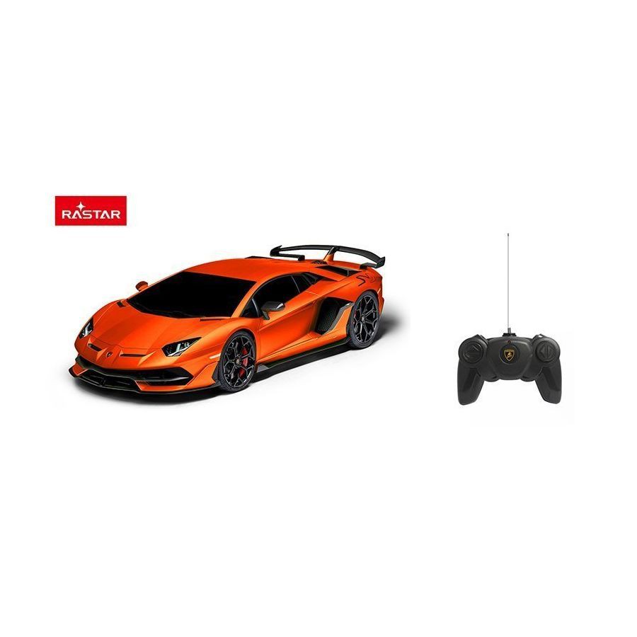 Đồ chơi xe hơi điều khiển từ xa Rastar - Xe điều khiển 1:24 Lamborghini Aventador SVJ_màu Cam - Mã: R96100/ORA