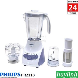 Máy xay sinh tố Philips HR2118 - Bảo hành 2 năm Chính Hãng