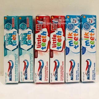 Kem đánh răng cho trẻ từ 0-7 tuổi Maclean