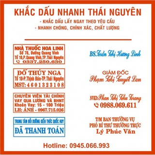 BÁN CHẠY - Khắc dấu mã số thuế, dấu shop 3-4 dòng