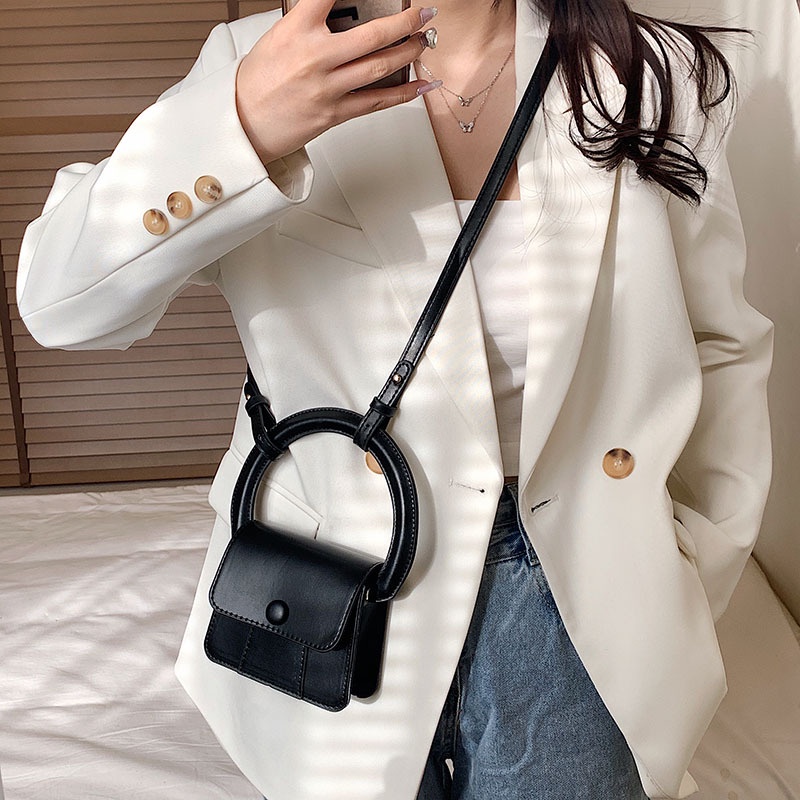 Túi xách nữ mini hình vuông nhỏ gọn JULYTA chất liệu da cao cấp, thiết kế phong cách Hàn Quốc TX25