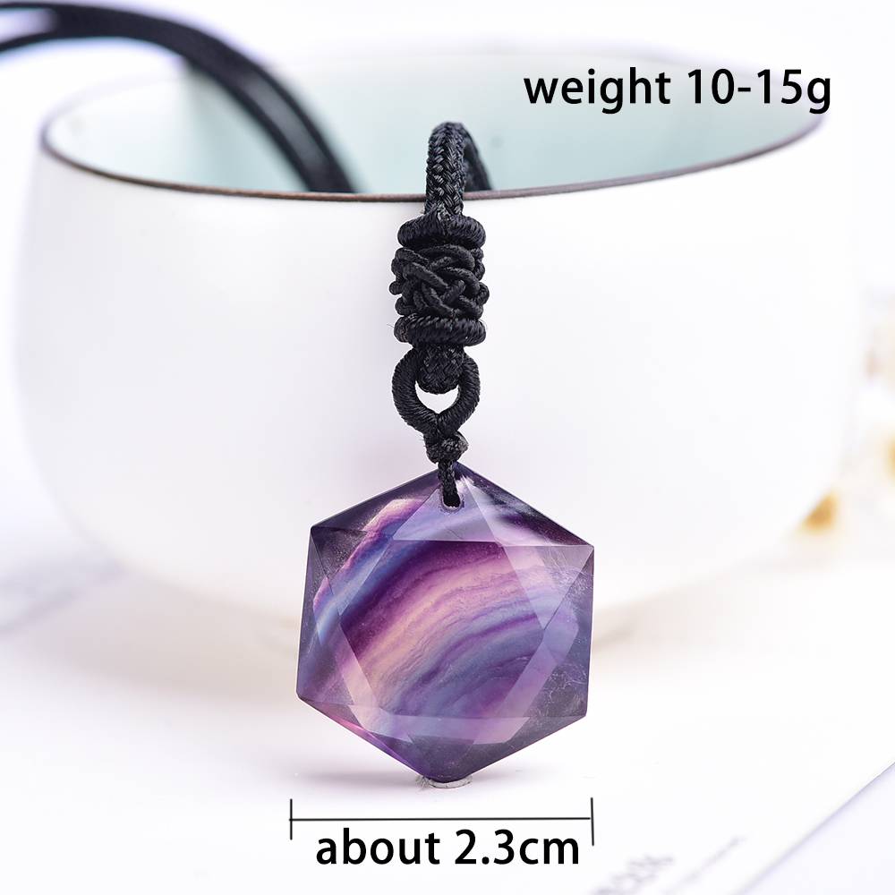 vòng cổ Mặt Đá Fluorite Thời Trang Cho Nữ