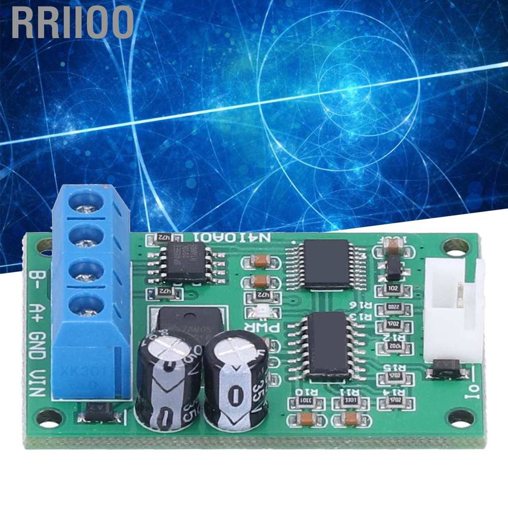 Rriioo DAC Converter Module DC 12V RS485 to 4‑20MA 0‑20MA Voltage Current Board for PLC