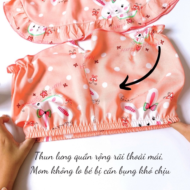 Bộ Quần Áo Cho Bé Mặc Nhà Tôn Lanh  Gài Nút Mát Mẻ Siêu Xinh Mặc Hè Mát SABAKIDS