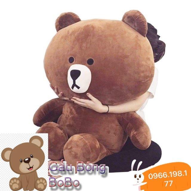 Gấu bông brown màu nâu 3 size 1m-1m2-1m5 cực đẹp