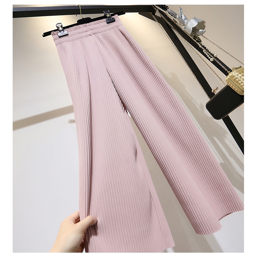 Quần Dài Ống Rộng Dáng Suông Xếp Ly Thiết Kế Dễ Thương Cho Nữ | BigBuy360 - bigbuy360.vn