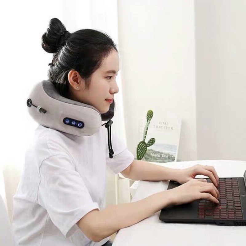Gối Massage Vòng Cổ Chữ U360 Đa Năng - Hỗ Trợ Mát Xa Vùng Cổ