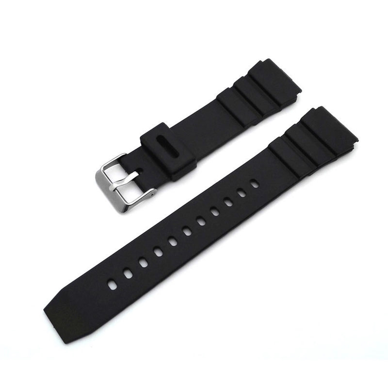 Dây đeo bằng silicon kích thước 18-22mm chống thấm nước thời trang thay thế chuyên dụng cho đồng hồ