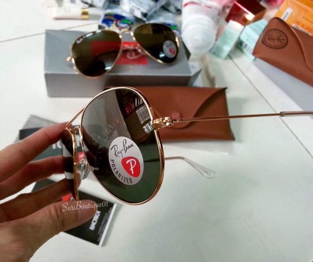 KÍNH MÁT PHI CÔNG RAYBAN AVIATOR CHÍNH HÃNG - XÁCH TAY US