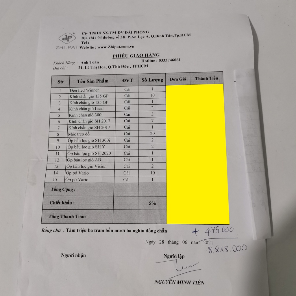 Bợ Cổ Gắn Đèn Led 2 Tầng Zhi.Pat cho EXciter 135 2005 - 2010 (4 số)