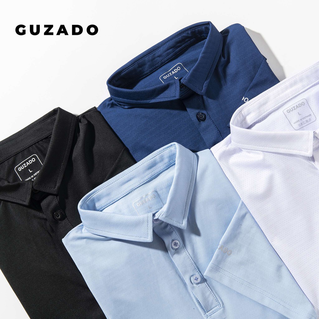 Áo Thun Polo Nam Cổ Bẻ Guzado Phong Cách Trẻ Trung Năng Động, Chất Cotton Mát Form Regular Fit GPL01