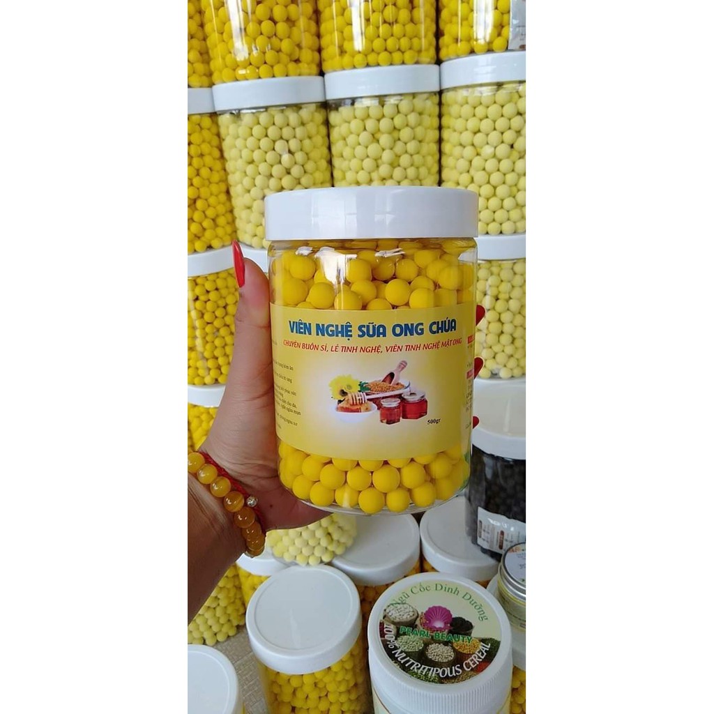 1.5kg -3 hộp Viên tinh nghệ mật ong - sữa ong chúa