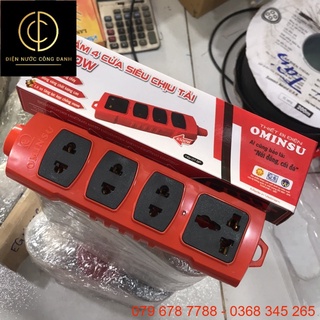Ổ cắm 4 cửa Siêu chịu tải OMINSU ( không dây)