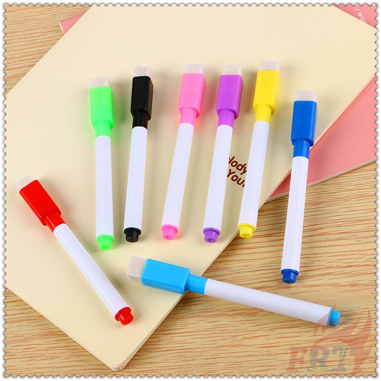 1 Cái ✿ Bút Đánh Dấu ✿ Bút Lông Viết Bảng Trắng Kèm Nắp Tẩy Màu Đen/Màu Sắc