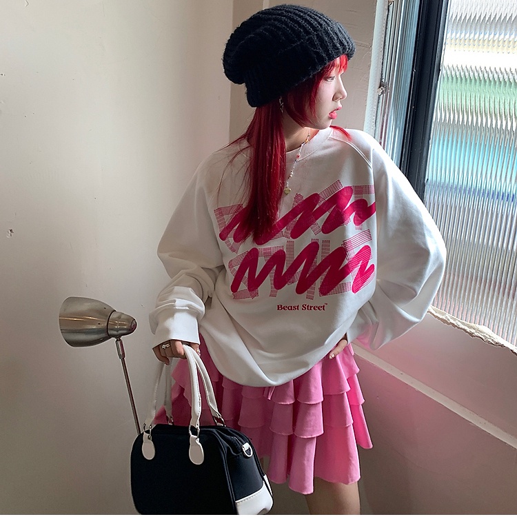 Áo Thun Sweater Mỏng Dáng Rộng Kiểu Hàn Quốc Thời Trang Mùa Thu Cho Nữ