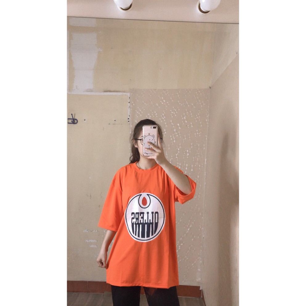 Áo phông tay lỡ họa tiết chữ OLLERS form rộng unisex thời trang nam nữ/ Áo thun oversize dáng thụng ulzzang_TopOneStore