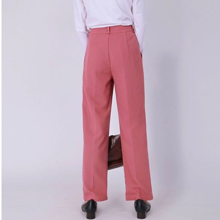 Quần tây nữ basic trơn ống suông thanh lịch thời trang LXK000255 | BigBuy360 - bigbuy360.vn