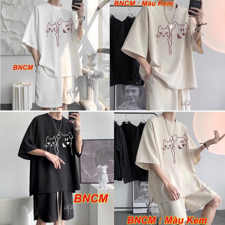 MÃ BỘ BNCM .Bộ nam unisex phong cách Hàn quốc .