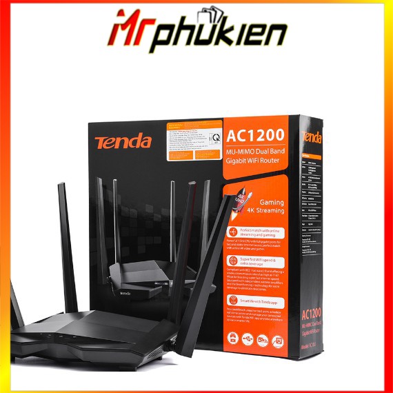 [Mã 154ELSALE2 giảm 7% đơn 300K] Thiết Bị Phát Wifi Tenda AC10U Chuẩn AC1200 - MrPhukien