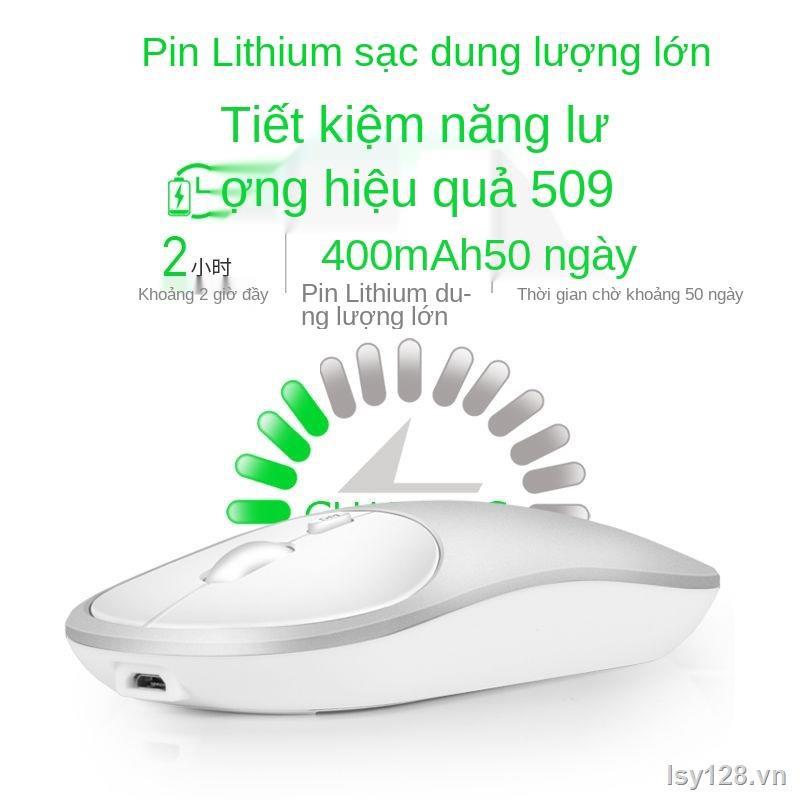 ✧▪✎LIBRIZA chuột Bluetooth không dây có thể được sạc -Kiểu hợp kim nhôm cô gái im lặng dễ thương quả táo phổ quát và máy tính khác