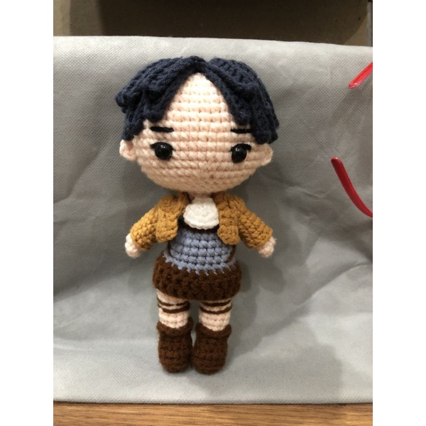 Búp bê len móc mô phỏng nhân vật hoạt hình /Búp bê móc theo yêu cầu /Levi/ Cô Len Handmade