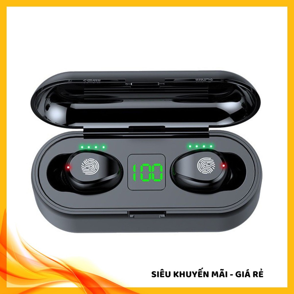 Tai Nghe Bluetooth Không Dây Amoi F9 Nút Cảm Ứng Kiêm Pin Sạc Dự Phòng leniol.shop01 | BigBuy360 - bigbuy360.vn