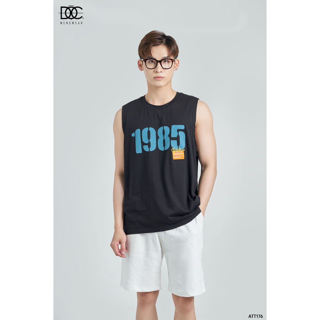 Áo Tank Top, Tanktop Nam Nữ Hai Màu Đen Trắng In Số 1985 Thoáng Mát Trẻ Trung ĐỘC MENSWEAR - ATT176