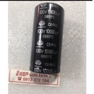 Tụ lọc nguồn 10000uf 100v daewoo 3.5x7
