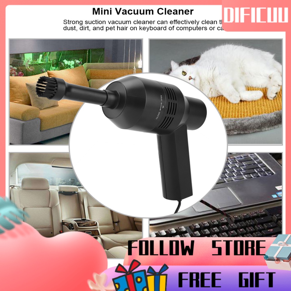 💗Hàng Sẵn💗Dificuu PC Máy Hút Bụi Mini Cầm Tay Cho Bàn Phím Máy Tính MÁY HÚT BỤI cầm tay Mini Có Dây Cho Ô Tô và Gia Đình Máy Hút Bụi Cầm Tay - Máy Hút Bụi Mini Có Dây Cho Ô Tô và Gia Đình