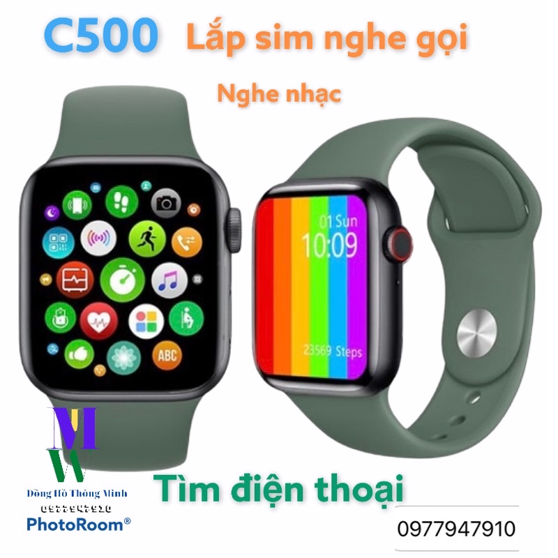 Đồng Hồ Thông Minh C500 - Lắp Sim Nghe Gọi Nhắn Tin Độc Lập, Lắp Được Thẻ Nhớ Nghe Nhạc Phong Cách Sành Điệu