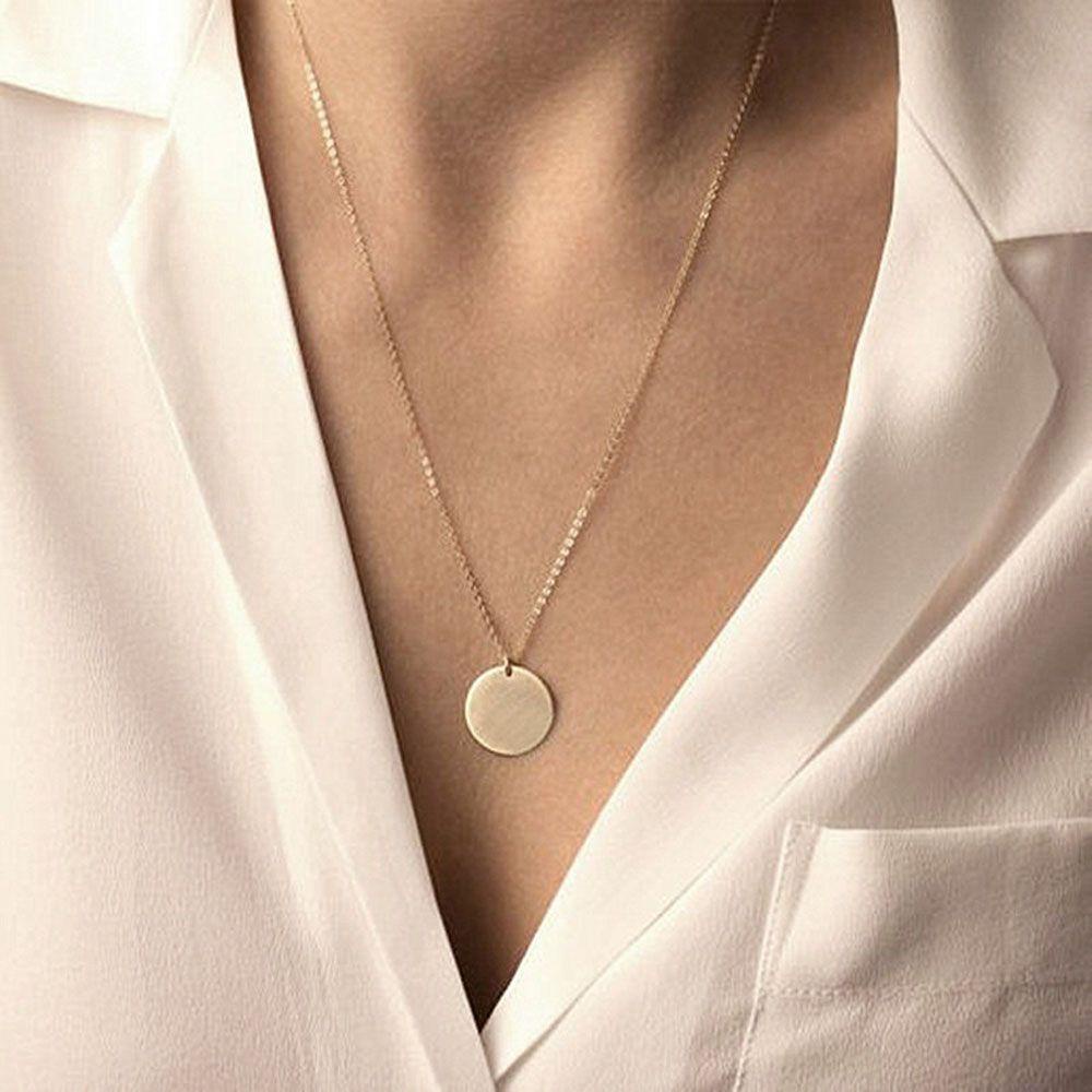 Vòng cổ Mặt Đồng Xu Thời Trang|Vòng cổ Nhiều Màu Sắc Xinh Xắn Thời Trang
