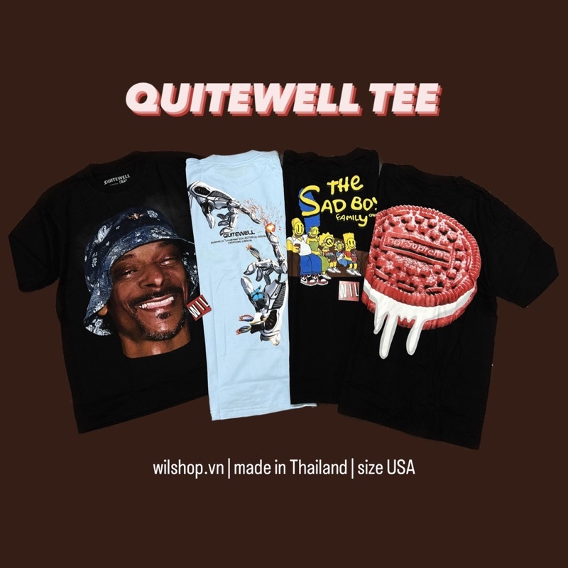 QUITEWELL TEE - ÁO UNISEX SIZE USA