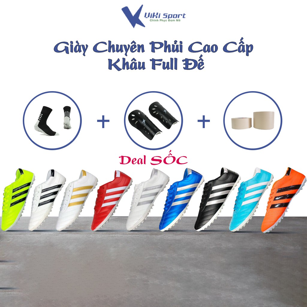 Giày đá banh ba sọc huyền thoại CT3 đủ size từ 39 đến 43 - ViKi Sport