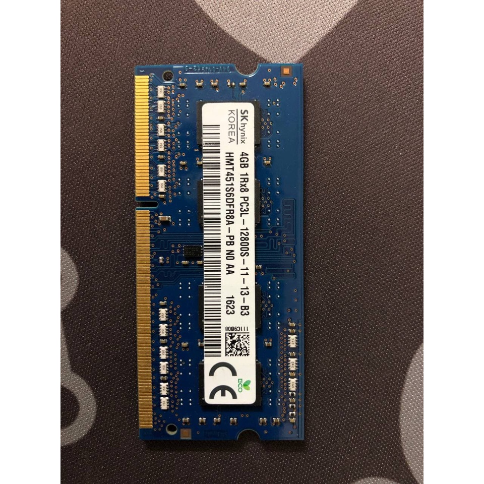 Ram Laptop cũ DDR3 PC3/PC3L 1600Mhz (12800s)