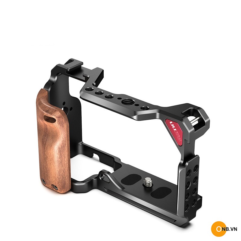 Uurig Cage Khung máy ảnh Sony A6300 A6400 kèm báng gỗ 2021