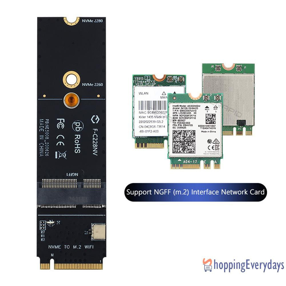 Thẻ Wifi Bluetooth M.2 M Key To M2 A + E Cho Ax200 9260ac | BigBuy360 - bigbuy360.vn