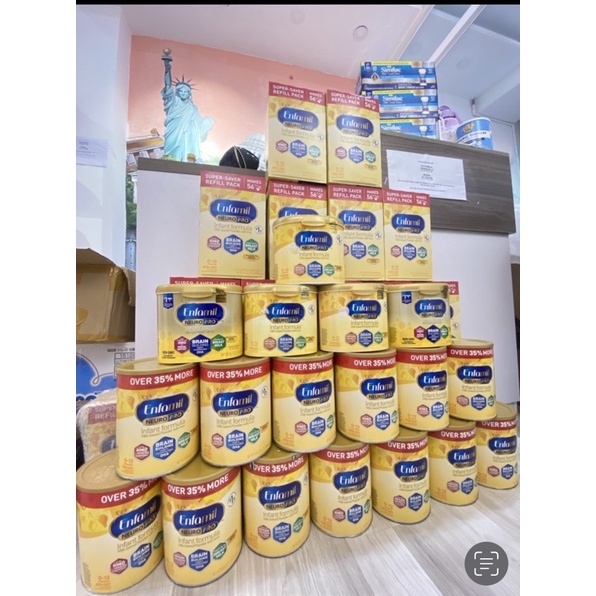 MẪU MỚI- Sữa Bột Enfamil Neuro Pro Hộp Giấy Vàng 890g  - Mỹ