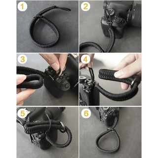 Dây máy ảnh Đeo Tay hand Strap Dây Dù Paracord Đan