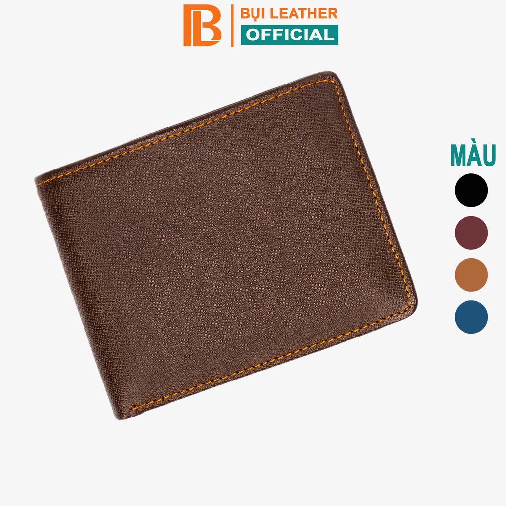 Ví nam da saffiano V140 Bụi Leather da thật full hộp làm quà tặng bảo hành 24 tháng