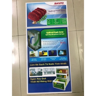 combo 5 tem dán tủ lạnh Sanyo