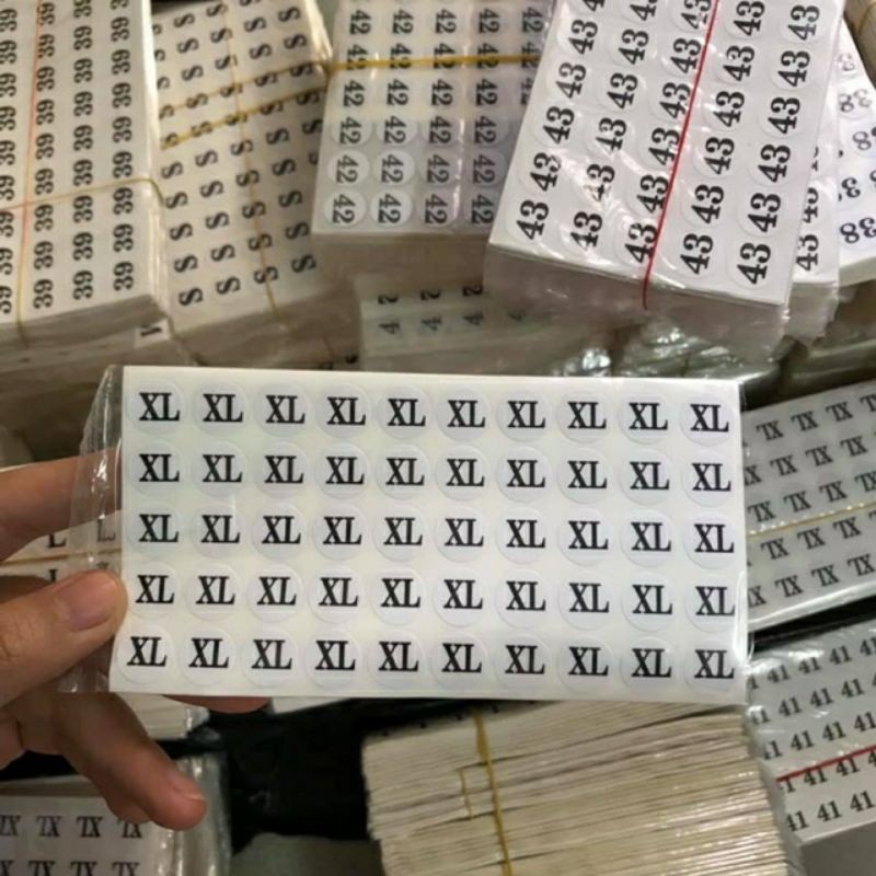 TEM TRÒN DÁN QUẦN ÁO 2k / tờ